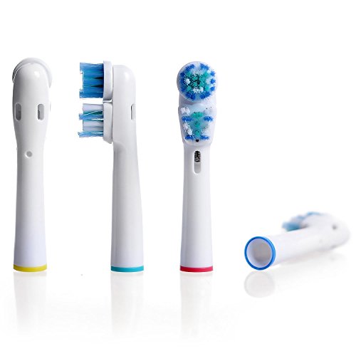Double Clean Brush Heads, Compatible with Oral-B Dual Clean Toothbrush - Pack of 4