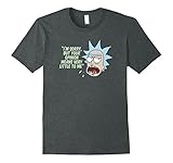 Mens Rick & Morty Your Opinion Means Very Little to Me T-Shirt XL Dark Heather