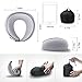 LUXSURE Neck Pillow Memory Foam Neck Pillow Airplane Travel Pillow Neck Pillow for Sleeping Rest Comfortable Head, Neck, and Chin Support (Gray)
