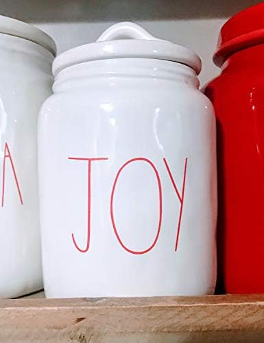 gwcDecals Rae Dunn Inspired JOY Decal Perfect for Canister Baby Sugar Pictured