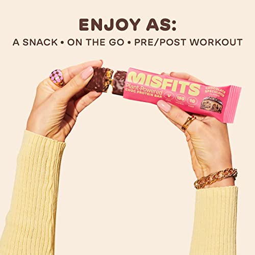 Misfits Vegan Protein Bar, Variety Pack, Plant Based Chocolate High