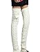 Long Leg Warmer, V28 Women Men 80s Eighty's Ribbed Knit Dance Sports Leg Warmers