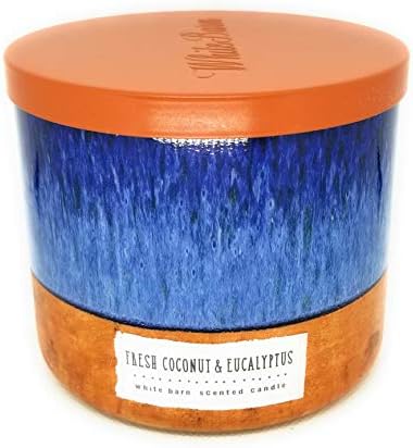 White Barn Fresh ココナッツユーカリ 3本芯 香り付きキャンドル 14 5オンス