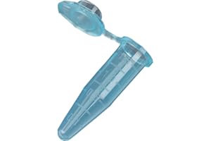 Globe Scientific 111554B Polypropylene Graduated Micro centrifuge Tube with Snap Cap, 0.5ml Capacity, Blue, Rnase/Dnase and Pryogen Free Certified, Pack of 500