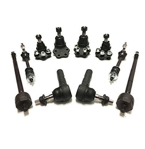 PartsW 10 Pc Suspension Steering Kit for Dodge Dakota and Durango RWD, Inner & Outer Tie Rod Ends Sway Bar End Links Upper & Lower Ball Joints - Thumbnail 2