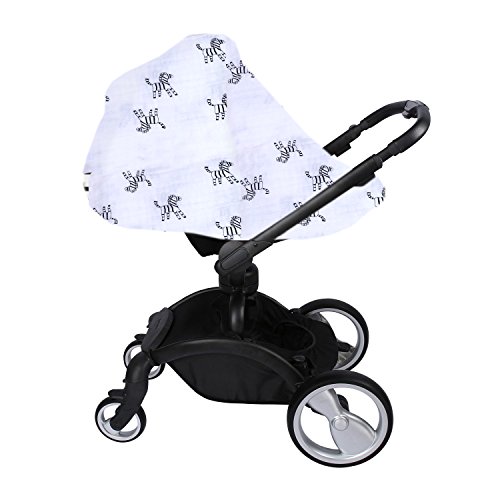 image for OSHLO Premium Organic Soft Muslin Baby Swaddle Blanket Extra Large 47x