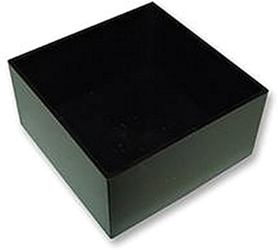 Caja para plantar ABS negro 40 x 40 x 20 mm 48 & mueble Rack 19 