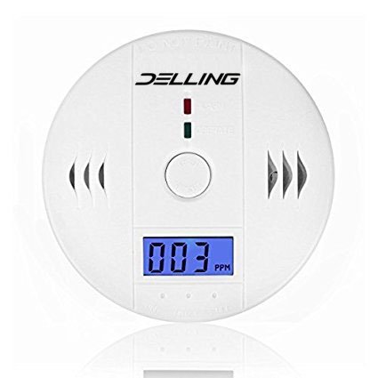 image for Delling Carbon Monoxide Alarm With Digtal Display More Accurate LCD Se