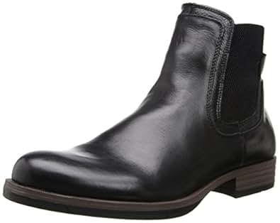 Amazon.com | CK Jeans Men's Ronnie Leather Gore Chelsea ...