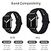 EXCHAR Sport Band Compatible with Apple Watch Band 40mm 38mm, Soft Silicone Strap, Replacement Wristband for iWatch Band Series 4, Series 3, 2, 1, Durable Colorful Design for Women, Men-10 Pack S/M