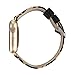 For Apple Watch Band 38MM, HP95(TM) Fashion Classic Leopard Leather Canvas iWatch Wrist strap For Apple Watch 38mm (Brown)