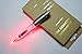 JASON YUEN 2PCS PACK Pen light ballpoint pen Metal 2 in 1 LED light up pen without extra refill and batteries in one box-writting and read in darkness night (Red light)