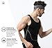 Tough Headwear Sport Headbands for Men - Workout Headbands for Women - Running Headband -Tennis Athletic Sweatband - Dark Gray