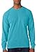 Comfort Colors C4410 Long Sleeve Pocket T-Shirt - Lagoon Blue - XL