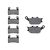 KMG 1999-2000 Honda CBR 600 F4 Front + Rear Non-Metallic Organic NAO Brake Pads Set