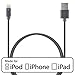 iCASEIT MFi Certified USB Cable Compatible with iPhone Xs Max, XS, XR, X, 8 & 8 Plus, 7 & 7 Plus, 6 / 6s & Plus, SE 5S 5c 5 iPad Mini Air Pro & MacBook Pro/Air & iMac & More - Braided Gray & Black