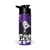 Silver Buffalo NB9389ST Disney Nightmare Before Christmas Jack Scary Face Stainless Steel Water Bottle, 25-Ounces