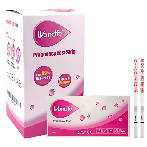 Wondfo Pregnancy Test Strip Individually Wrapped HCG Strips Highly Sensitive Home Detection