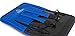 Stadium Boss Recliner Stadium Seat for Bleachers, Benches, Lawns, Backyard, Camping & Beach – Padded Sport Chair, Cushion Backs & Armrest – 6 Reclining Positions – Portable Carry Straps – Blue