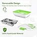 YOHOOLYO Electric Lunch Box Food Heater Portable Food Warmer 110V Home Use with Removable Stainless Steel Container Food Grade Material