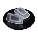 GMS Optical® 11mm Foggy Soft Silicone Push-in Rectangular Nose Pads for Eyeglasses (5 Pair)