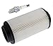 Podoy 7080595 Air Filter with BKR5E Spark Plug for Polaris Sportsman Scrambler Magnum 400 500 600 700 800 550 850