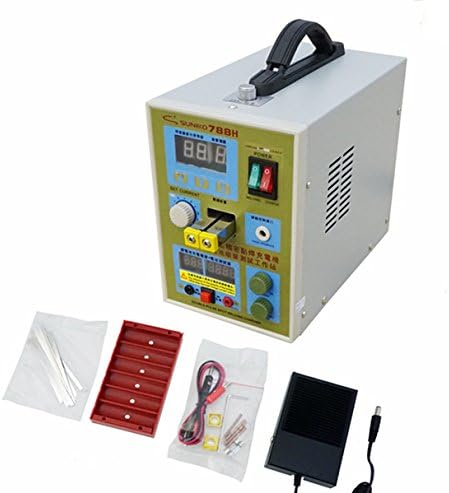 satkit sunkko 788H Welding Machine of points per Pulses Batteries 18650 + Charger Batteries 4, 2 – 36 V
