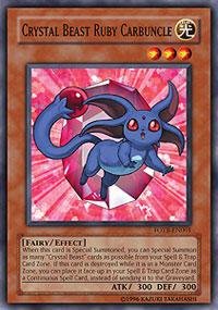 Yu-Gi-Oh! - Crystal Beast Ruby Carbuncle (FOTB-EN001) - Force of the Breaker - Unlimited Edition - Common
