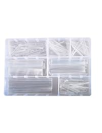 conshine 2: 1 Heat Shrink Tubing Wrap mangas varios tamaños 124pcs transparente