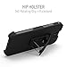 PureGear DualTek HIP Durable Slim Protective Shock absorbing + 360° Swivel Belt Clip Holster + Adjustable Kickstand for iPhone 7, Black