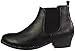 Refresh Tildon-02 Women's Almond Toe Simple Flat Heel Ankle Riding Booties,Black,8