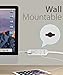 Fosmon 3 Outlet Power Strip - UL Listed, Non Surge Protection & Ship Approved, Heavy 3FT Extension Cord Wall Mount with 3 Prong Grounded AC Plug for Cruise Ship, Dorm Room, Office, Hotel