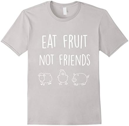 Men's Eat Fruit Not Friends Large Silver