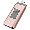 LEELNG 64G USB Stick voor Externe opslag-flashdrive, Memory Expansion Memory Stick Compatibel met Android en pc (Roze)