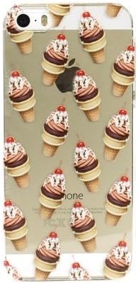 Amazon Co Jp Skinnydip スキニーディップ ロンドン の キュート アイスクリーム Iphone 5 5s ケース Ice Cream Case Apple アイス ケース Iphoneケース ソフトクリーム クリアケース カバー 保護フィルム セット Iphone5s Iphone5 海外 ブランド 家電 カメラ