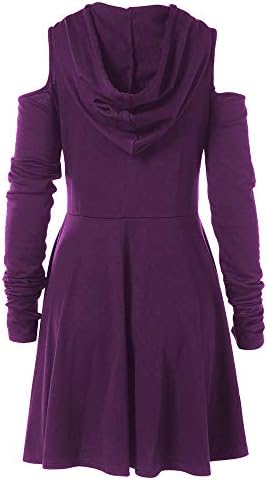 Drfoytg Women Vintage Jacket Steampunk Gothic Coat Pullover/Hooded Oversized Overcoat Autumn Winter