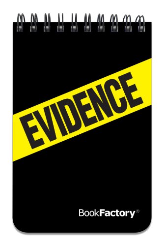 BookFactory Evidence Notebook / Evidence Notepad / Pocket Evidence Journal / Log Book, 120 Pages - 3 1/2” x 5 1/4