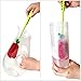 Long Bottle Brush Cleaner Set (3-in-1) & Straw Brushes - Bottle Cleaner Brush with Straw Cleaner - Thick and Thin Dish Brush Set with Straw Cleaners for Washing Baby Bottle, Water Bottles, Mugs