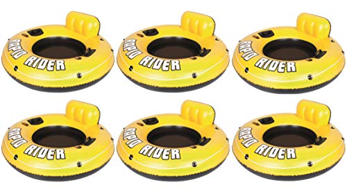 Bestway Rapid Rider 53" Raft Tubes with Handles/Cup Holders, 6-Pack | 43116E