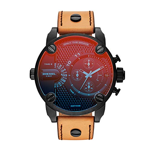 Reloj de cuarzo con cronógrafo de acero inoxidable Little Daddy de Diesel para hombre