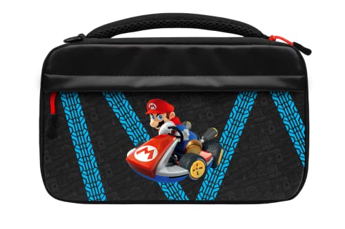 Custodia Messenger GLOW Mario Kart Drift Nintendo Switch, Kart Drift, Nero e blu