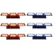 XKTTSUEERCRR 54x LED Ultra Bright Emergency Service Vehicle Dash Deck Warning Flashing Strobe Light (Red & White)