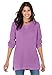 Women's Plus Size Waffle-Stitch V-Neck Pullover Sweater