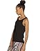 icyzone Yoga Tops Activewear Workout Clothes Open Back Fitness Racerback Tank Tops for Women (M, Black)