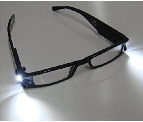 Tping Adjustable Magnetic Led Reading Presbyopic Glasses Fashion Men Women's Easy Carried Connection Readers Neck with 2 Sides Led Lighting Lamp Power/Diopter +1.0 +1.5 +2.0 +2.5 +3.0 +3.5 +4.0 for Unisex Old
