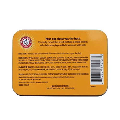 Arm & Hammer for Pets Tartar Control Dental Mints for Dogs Dog Dental