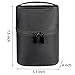 IBEILLI Makeup Bag Travel Cosmetic Case with 7 Brush Holder Dividers & 2 Pockets Storage Organizer for Women Girls Waterproof Portable Train Toiletry Bag