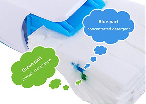 12 Pcs Replacement Toilet Brush Heads Disposable Toilet wand Refills - Scrubbing Towel Cleaner Bubbles flushable Pads