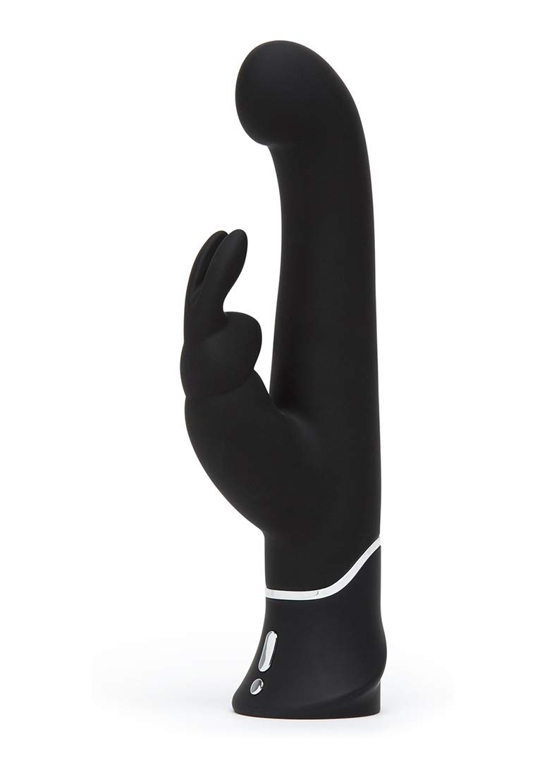 Happyrabbit Vibrator with Clitoral Stimulator-05504850000 Black One Size