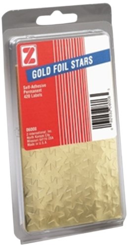 Advantus self adhesive gold foil stars, 440 labels (z06008)
